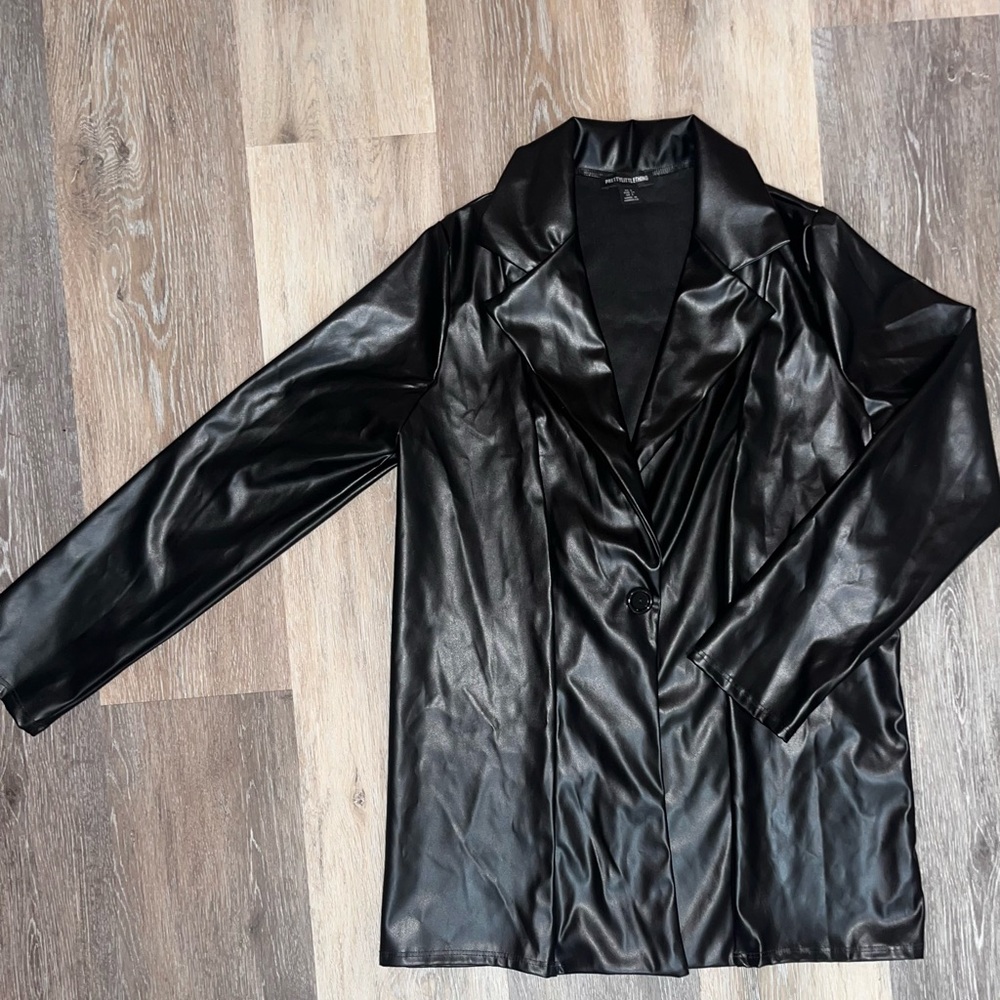 Black Faux Leather Jacket